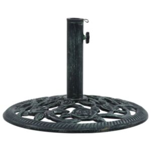U24 saulessargu pamatne, zaļa, 9 kg 40 cm, čuguna