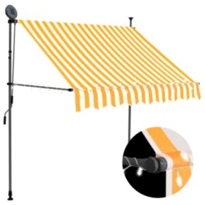 U24 manuāli izvelkams nojume, LED, 200 cm, balta un oranža