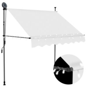 U24 manuāli ievelkams nojume, LED, 200 cm, krēmīgi balta