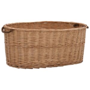 U24 malkas grozs ar rokturiem 78 x 54 x 34 cm dabīgais vītols