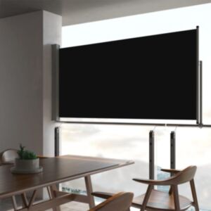 Съемная боковая стенка для террасы U24, 80 x 300 см, черная
