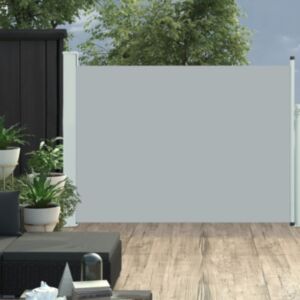 Pood24 lahtitõmmatav terrassi külgsein, 100 x 500 cm, hall
