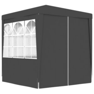 Pood24 professionaalne peotelk külgseintega, 2x2 m, antratsiit 90 g/m²