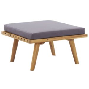 Подставка для ног U24 с подушками, 60 x 60 x 29 см, прочная древесина акации