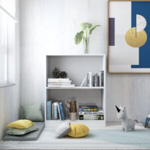 U24 книжный шкаф, белый глянцевый, 60x24x74,5 см, ДСП