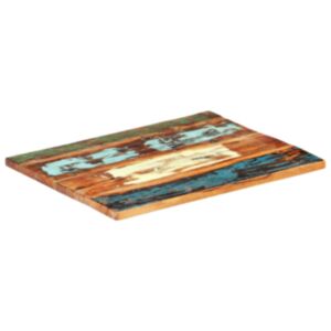 U24 taisnstūrveida galda virsma 70x80 cm 25–27 mm atjaunota koksne