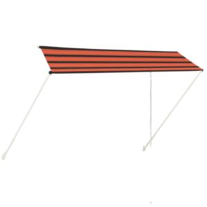 U24 izvelkamais nojume, 350 x 150 cm, oranža un brūna