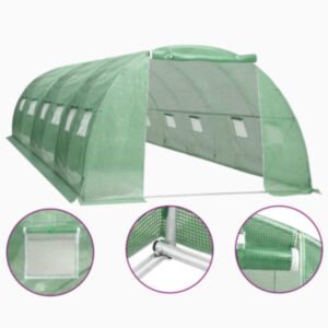 U24 siltumnīca ar tērauda pamatu 24 m² 6 x 4 x 2 m