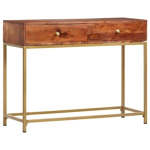 U24 konsoles galds izgatavots no 100 x 35 x 76 cm masīvā akācijas koka