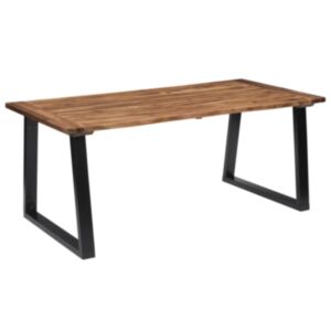 U24 pusdienu galds izgatavots no akācijas masīvkoka 180 x 90 cm