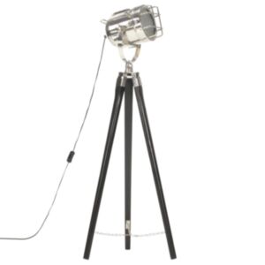 U24 trīs kāju stāvlampa, melna mango koks, 97 cm