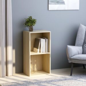 Pood24 2 korrusega riiul Sonoma tamm 40 x 30 x 76,5 cm puitlaastplaat