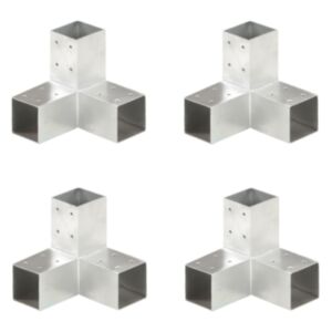 Pood24 postiühendused, 4 tk Y-kujuline, tsingitud metall, 71 x 71 mm