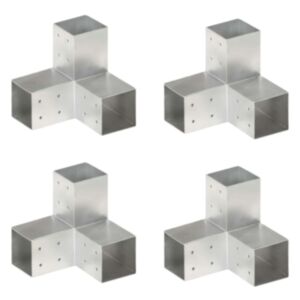 Pood24 postiühendused, 4 tk Y-kujuline, tsingitud metall, 81 x 81 mm