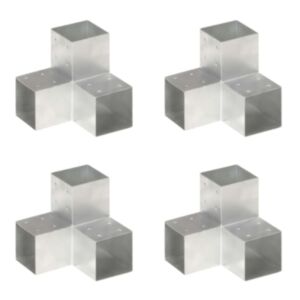 Pood24 postiühendused, 4 tk Y-kujuline, tsingitud metall, 101 x 101 mm