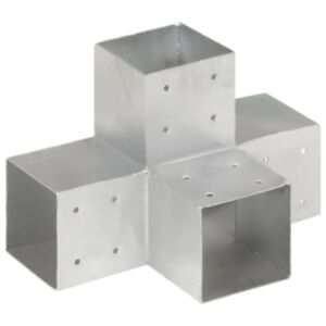 Pood24 postiühendus X-kujuline, tsingitud metall, 101 x 101 mm