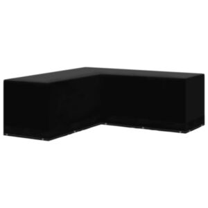 U24 dārza mēbeļu pārvalks L-veida, ar 12 montāžas atverēm 250 x 250 x 90 cm