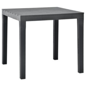 U24 dārza galds, antracīta pelēks, 78 x 78 x 72 cm, plastmasa
