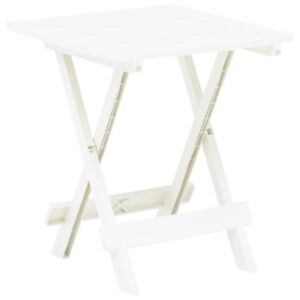 U24 izvelkamais dārza galds, balts, 45 x 43 x 50 cm, plastmasa