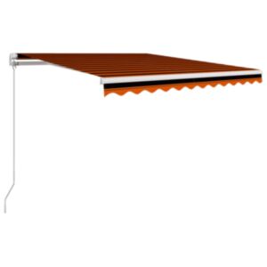 U24 manuāli izvelkams nojume, 300 x 250 cm, oranža un brūna