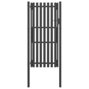 U24 dārza vārti, tērauds, 1 x 2,5 m, antracīta pelēks