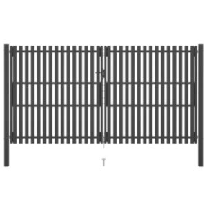 U24 dārza vārti, tērauds, 4 x 2,5 m, antracīta pelēks