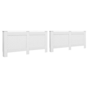 U24 radiatora vāki 2 gab., Balti, 172 x 19 x 81,5 cm, MDF