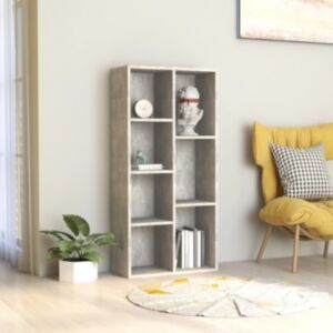 U24 шкаф книжный бетонный серый 50 x 25 x 106 см, ДСП