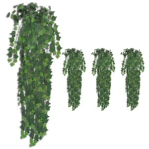 U24 mākslīgie efejas krūmi 4 gab. Zaļi 90 cm