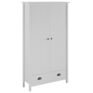 U24 Skapis ar 2 durvīm "Hill Range", balts 89x50x170 cm, priedes koks