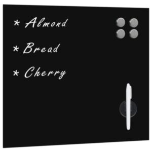 U24 magnētiskā tāfele ar stiprinājumu pie sienas, stikls 50 x 50 cm