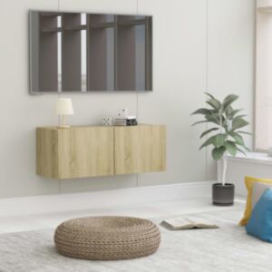 U24 тумба под ТВ, дуб Сонома, 80 x 30 x 30 см, ДСП