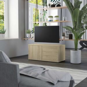 U24 тумба под ТВ, дуб Сонома, 80 x 34 x 36 см, ДСП