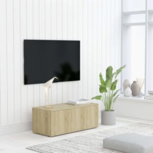 U24 тумба под ТВ, дуб Сонома, 80 x 34 x 30 см, ДСП