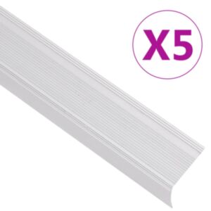 Pood24 L-kujuline trepiliist 5 tk, alumiinium, 100 cm, hõbedane