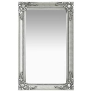 U24 baroka stila sienas spogulis 50 x 80 cm, sudrabs