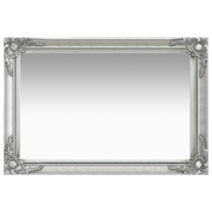 U24 baroka stila sienas spogulis 60 x 40 cm, sudrabs
