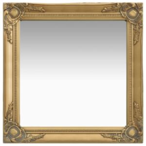 U24 baroka stila sienas spogulis 60 x 60 cm, zelts