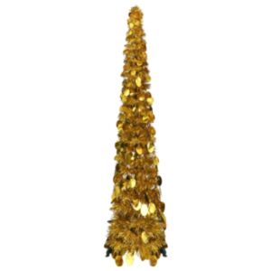U24 pop-up mākslīgā egle, zeltaini 129 cm PET