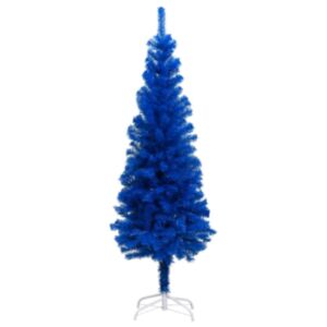 U24 mākslīgā egle ar pamatni, zila, 210 cm, PVC