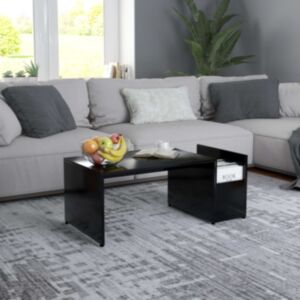 Pood24 kohvilaud, must, 90 x 45 x 35 cm puitlaastplaat