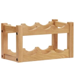U24 vīna plaukts 6 pudelēm, 37 x 21 x 21 cm ozols