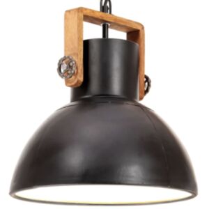 U24 industriālā griestu lampa 25 W melna, apaļa 30 cm E27