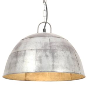 Pood24 tööstuslik vanaaegne laelamp 25 W hõbedane, ümmargune 41 cm E27