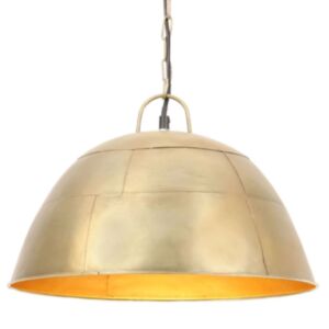U24 industriāla vecmodīga griestu lampa 25 W misiņš, apaļa 41 cm E27