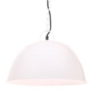 U24 industriāla vecmodīga griestu lampa 25 W balta, apaļa 41 cm E27