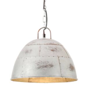 Pood24 tööstuslik vanaaegne laelamp 25 W hõbedane, ümmargune 31 cm E27