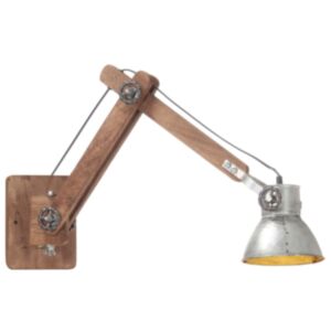 U24 sienas lampa, industriālā stila sudraba, apaļa, E27
