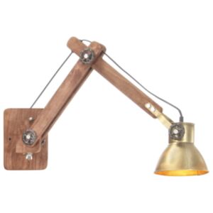 U24 sienas lampa, industriālā stila misiņš, apaļa, E27