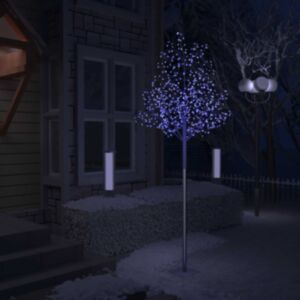 U24 eglīte 600 LED, zila gaisma, ķiršu ziedi 300 cm